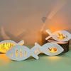 Jesus Fish Candle Holder Silicone Plaster Mold Candle Drip Balloon Light Ornament Home Decoration