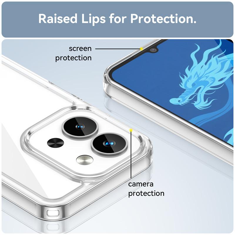 For Xiaomi Poco C85 Case Xiaomi Poco C85 Cover Funda Clear PC + Silicone Shockproof Protective Phone Cover For Xiaomi Poco C85