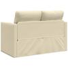Floor Sofa with Sleeping Function Cream 112 x 174 x 55 cm Artificial Leather