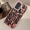 Case for Samsung Galaxy A72 A32 A36 A12 A14 A56 A17 A52 A54 A13 A23 A71 A25 A73 A16 A34 Phone Cover Graffiti Black