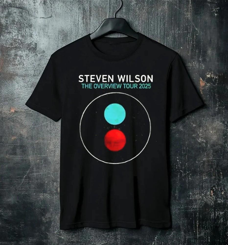 Steven Wilson The Overview Tour 2025 Poster T Shirt Black Unisex T-Shirt XXL
