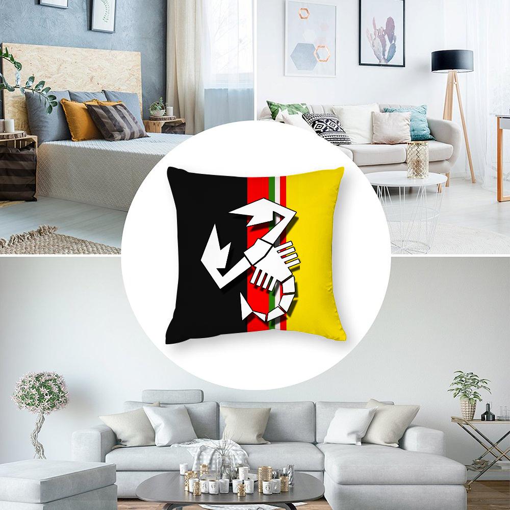 Brand A-Abarth Scorpion Pillow Case Plush Fabric Soft Double Sided Print Sofa Cushion Cover Throw Pillow Covers