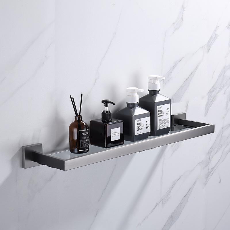 Stainless Steel Gunmetal Nordic Bathroom Towel & Storage Rack Set