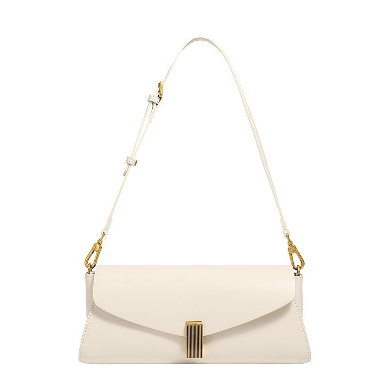 Premium Sense Niche Leather Bag Women'S Tide Versatile Shoulder Messenger Bag Commuter Underarm Bag Tide