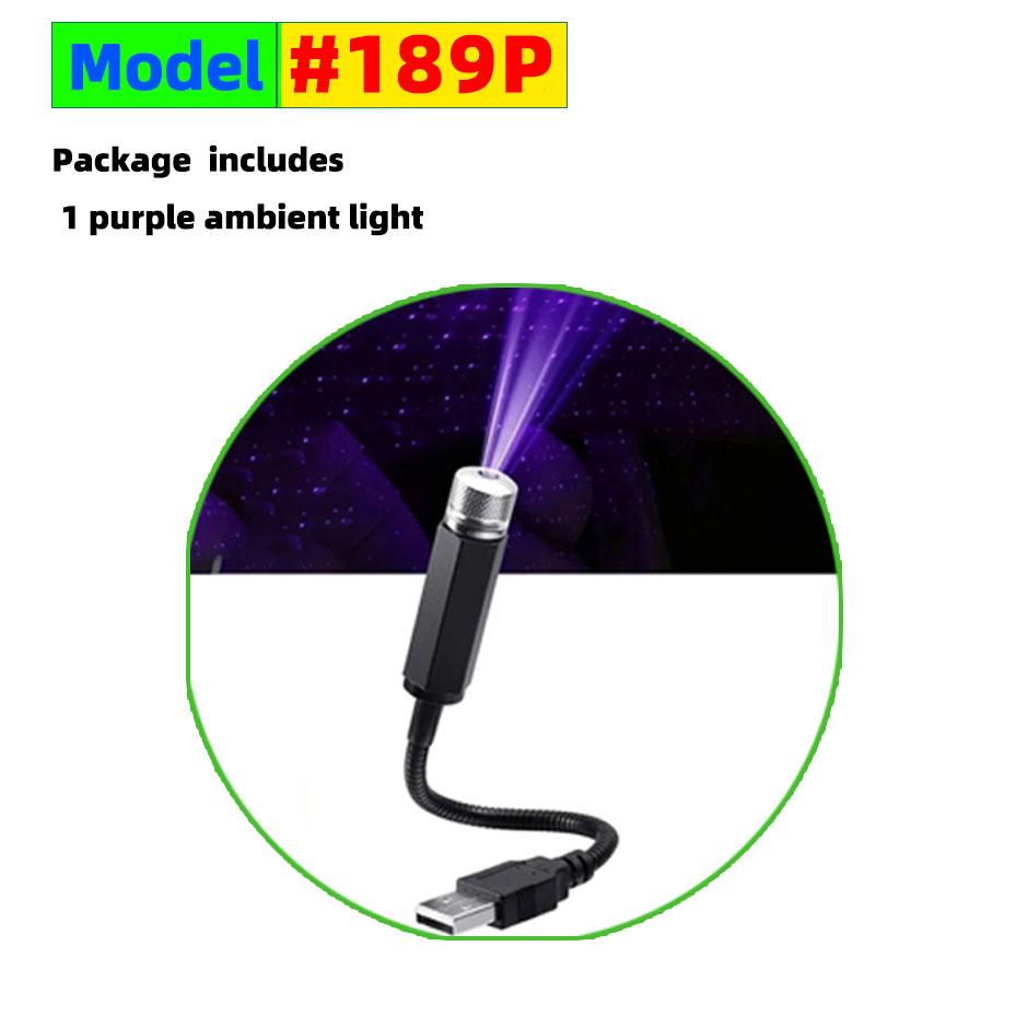 Mini LED Bil Tak Stjärna Nattljus Projektor Atmosfär Galaxy Lampa USB Dekorativ Justerbar för Auto Tak Rum Takdekor