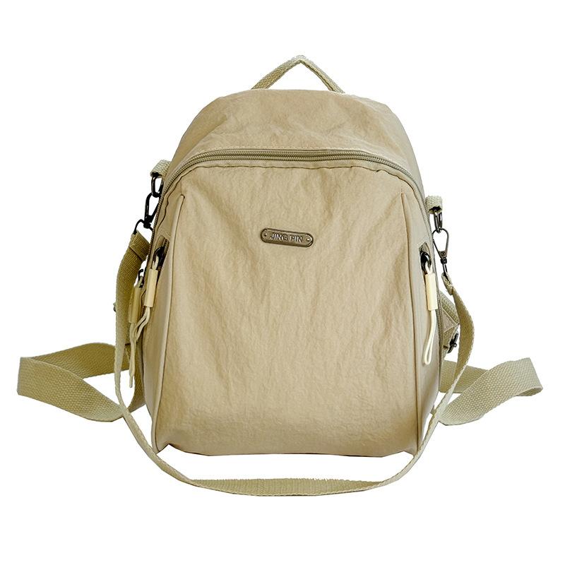 

Простая наплечная сумка Женская повседневная наплечная сумка Большая вместимость Легкий рюкзак one size хаки