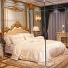 Zipper Lace Mosquito Net with Stainless Steel Bracket Romantic Queen Bed Nets  Anti Insect Mosquito Tent for Single Double Bed