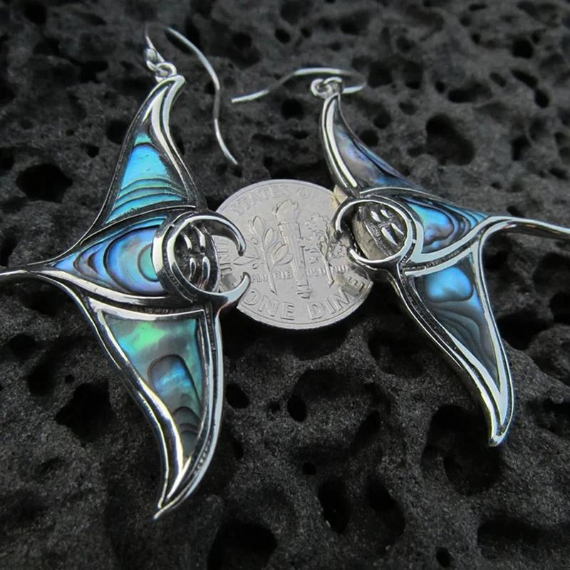 Huitan Persönlichkeit Manta Rochen Form Hängeohrringe für Damen Neu Gestaltete Meeresfisch Ohrringe Tanzparty Einzigartiges Ohr