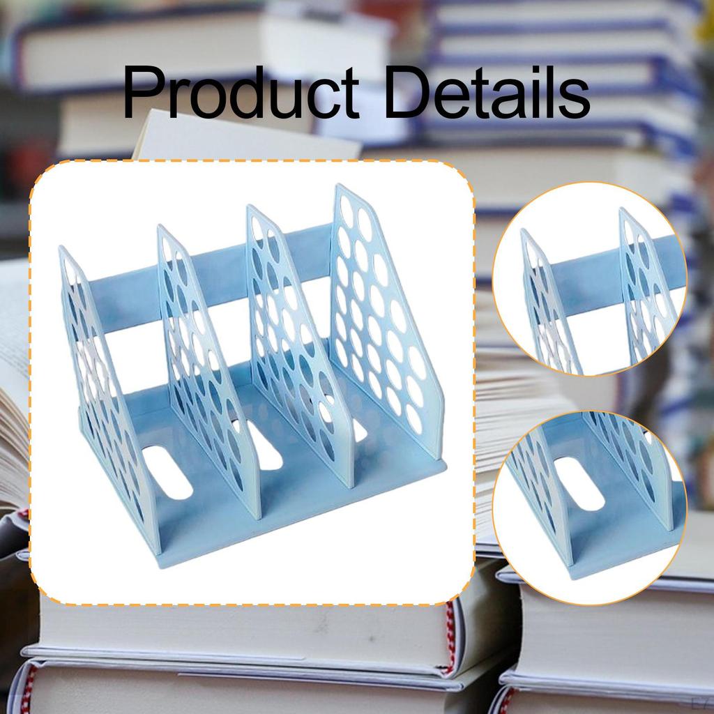 Bookend File Holder, Folder Stand, Space-saving Magazine Holder for Classrooms