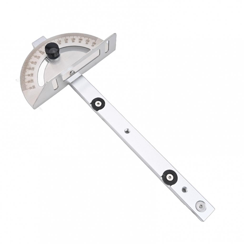 Adjustable Table Saw Router Angle Miter Gauge Silver