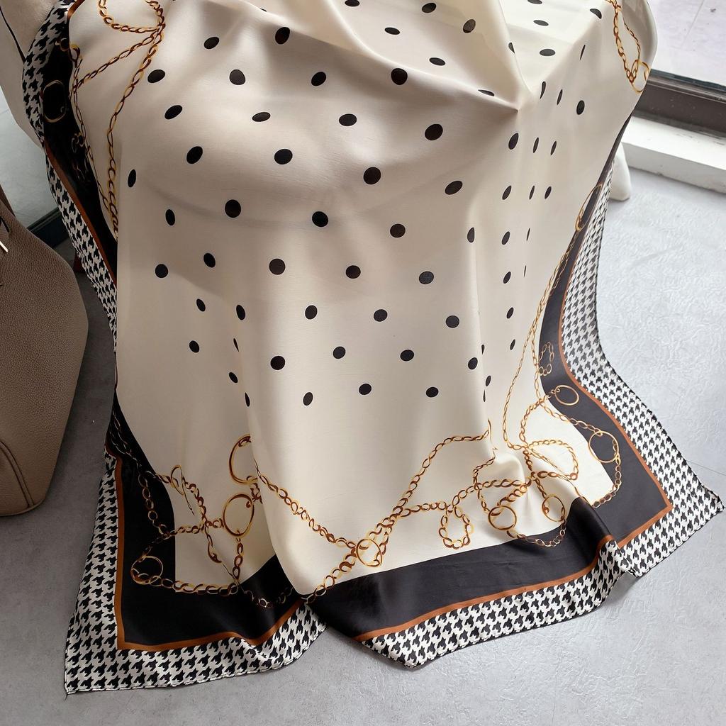 Hochwertige, luxuriöse Seidenschals, Stirnband, Schals, Halstuch für Damen, Ketten-Seidenschal, dekorativer Schal für Damen