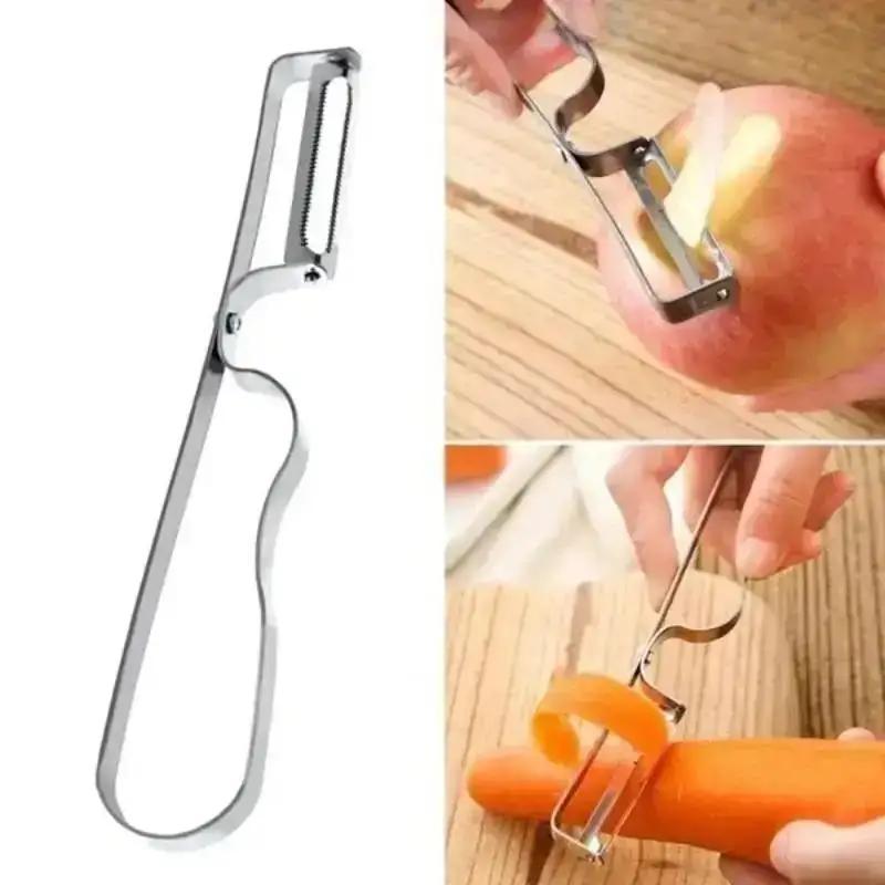 Multifu Stainless Steel Kitchen Tooth Type Planer Fruits And Fruit Peeler Household Kitchen Accessory Creative Convenience Tools