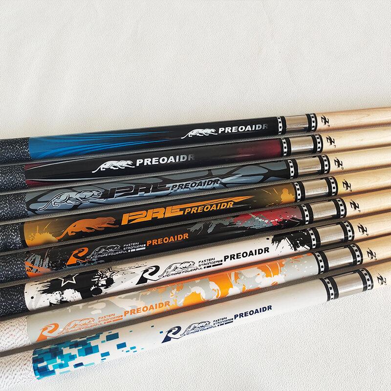 Billiard Cues Stick 1/2 Split Maple Pool Cue 8 Ball 9 Ball PREOAIDR 11.5mm 13mm Billiard Cue with Accessories