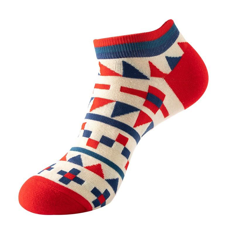 Mens Thin Boat Socks Womens Striped Cotton Ankle Breathable Sweat Absorbent Casual Fall