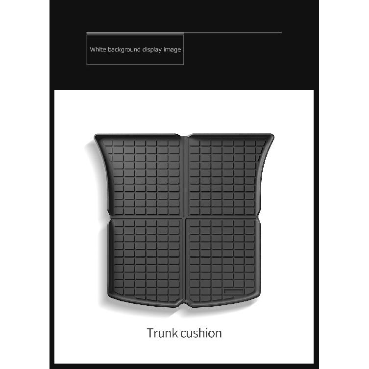 For Tesla Model Y Trunk Mat TPE Front And Rear Trunk Mats Car Interior Accessories Protective Pad ModelY 2024