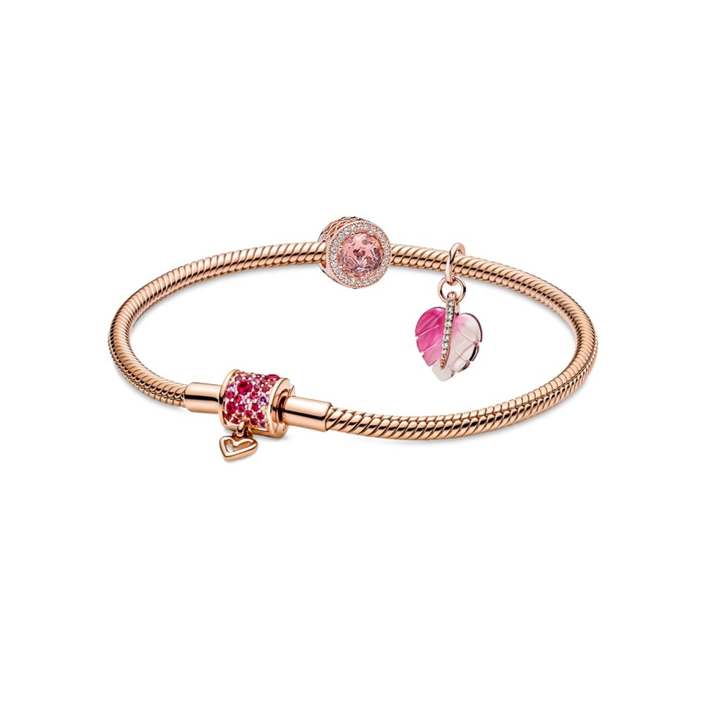 Pandora Hand-Painted Heart Set Alloy Bracelet Unisex Bracelet ZT2024102533A 17cm