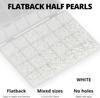 24-Grid Mixed Color AB Flat-Bottom Resin Rhinestones Set for DIY Jewelry and Stickers