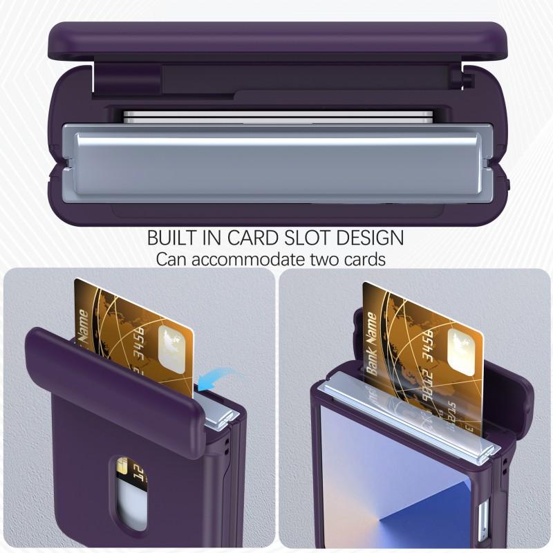 Flip Phone Case Z 8/7 Card Slot Full Cover Hinge Protection Shockproof 6/5/4
