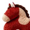 Horse Pillow Red Plush Pony Throw Pillow 18.9 Inch Soft Decorative Cushion for Sofa Bedroom Living Room Year of The Horse Home Decor
