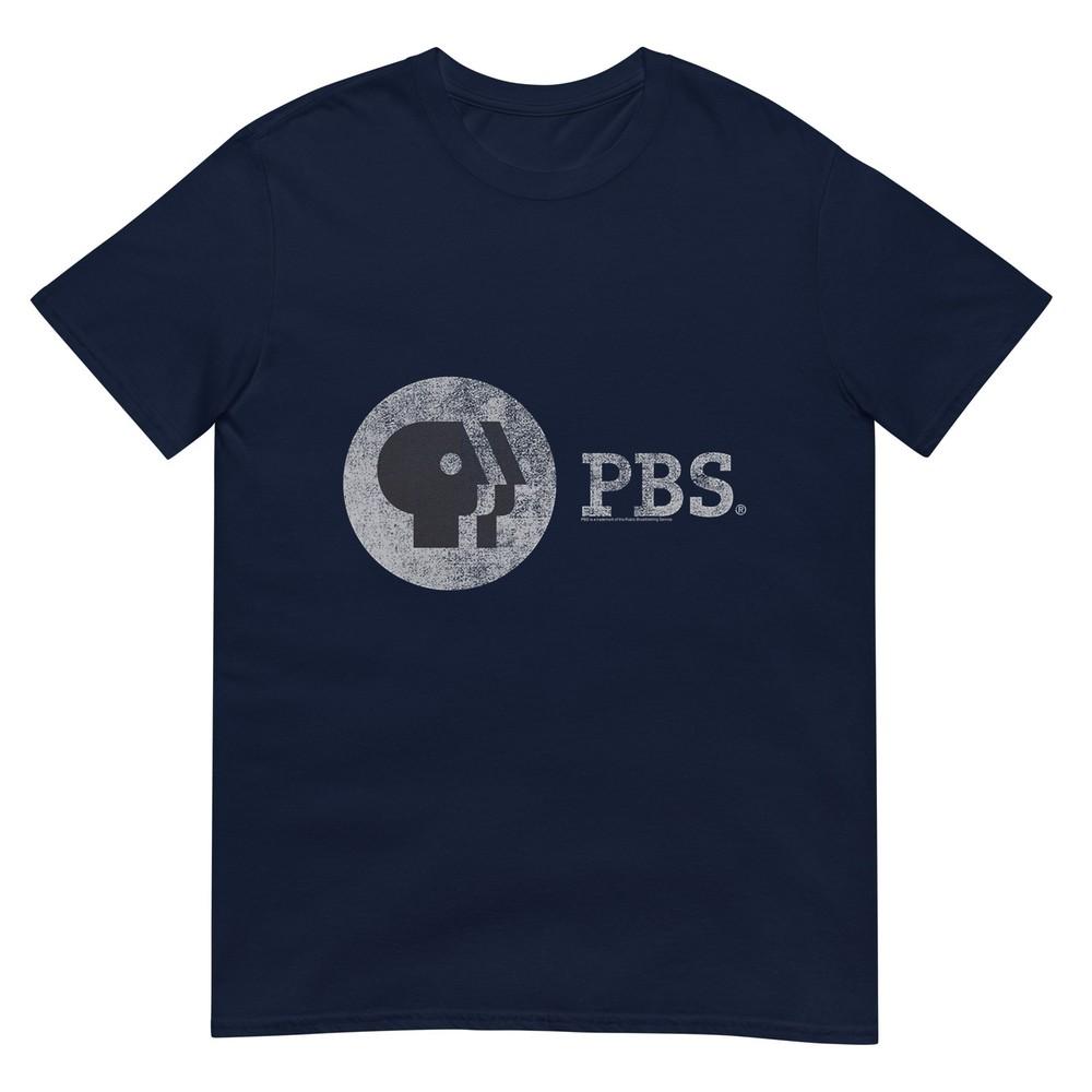 Pbs Distressed Vintage Logo Public Broadcasting Service Tshirt S