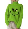 Julegensere for kvinner Strikkegenser Søt skjorte Høst Turtleneck Pullover Topper