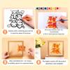Handprint Art Craft Set Glass Painting Supplies With 6 Color Paint For Mothers Fathers Grandparents Birthday Christmas