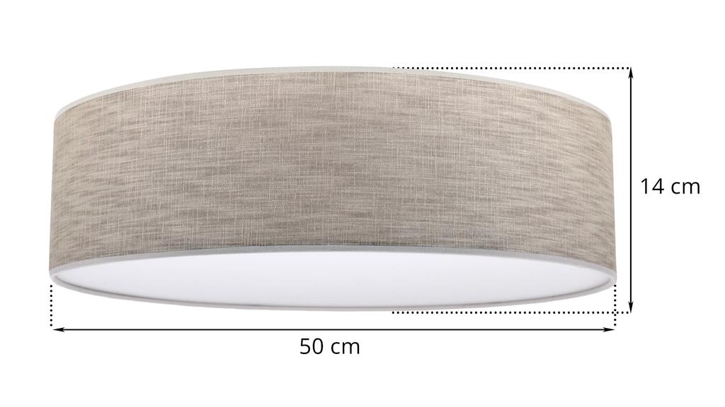 STONE PLEXI CEILING LAMP MEDIUM BEIGE 50CM