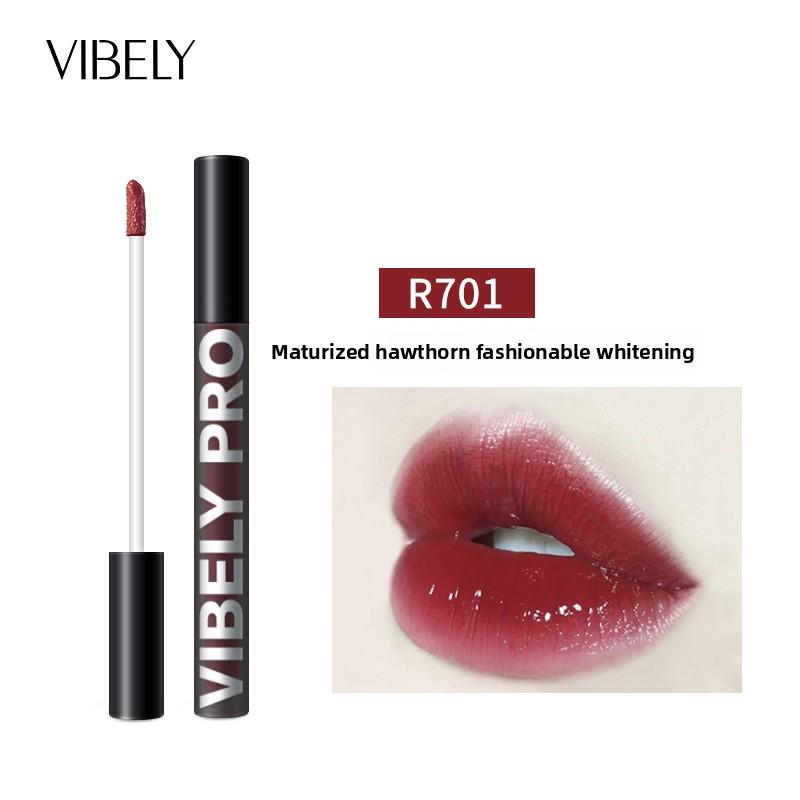 VIBELY Little Black Mirror Mirror Air Lip Glaze Watery Black Tube Moisturising Nourishing Mirror Gloss Lip Gloss Lipstick