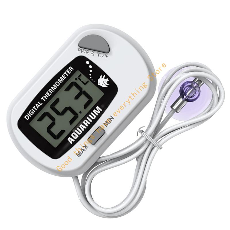 Aquarium Digital Thermometer with Probe Large Screen Fish Thermometers 55KF