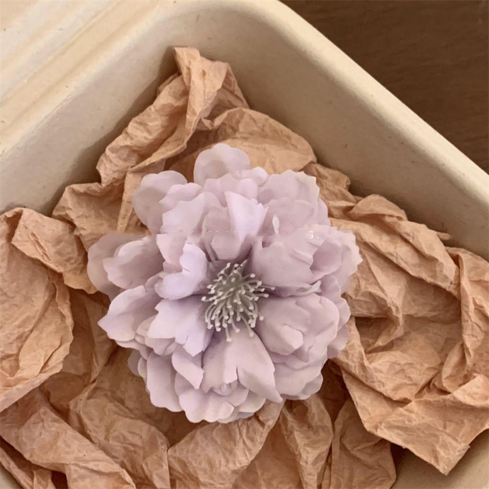 Korean Style Flower Hair Clip Cloth Girl Hair Clip Cute Rose Hairpin  Girl