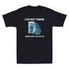 I Do Not Think Therefore I Do Not Am Raccoon Funny Pattern Vintage Men's T-Shirt