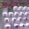 Adorable Creative 3D Cat Keycaps for Girls - Pink Cartoon Animal Design