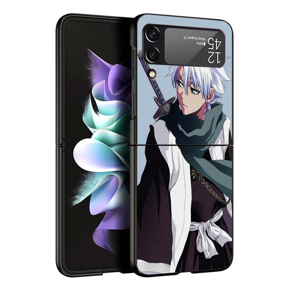 Bleach Hitsugaya Toushirou Phone Case For Samsung Galaxy Z Flip7 Flip6 5G Flip5 Flip4 Flip3 ZFlip 7 6 3 4 5 Shockproof Back Cove