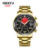 Watch, Casual Multi-Functional Three-Pin Quartz Watch, Waterproof Luminous Stainless Steel Watch For Men