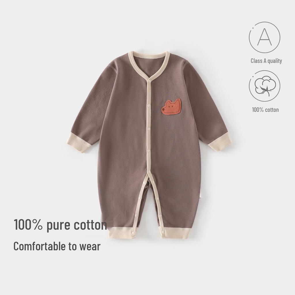 Autumn Pure Cotton Tagless Baby Onesie Romper