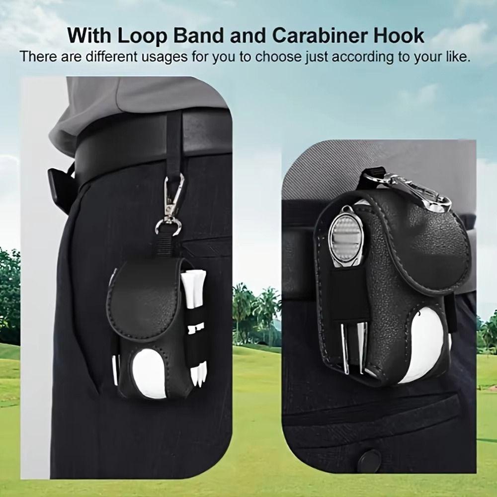 Tragbare Golfballtasche zum Umhängen am Gürtel Mini-Golfballtasche Golf-Hüfttasche Outdoor-Golf