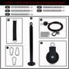 Exercise Rope Bar Chest Attachments with Pully Loading Pin Hanging Strap LAT Pull Down Attachment Fitness LAT Lift Pulley System