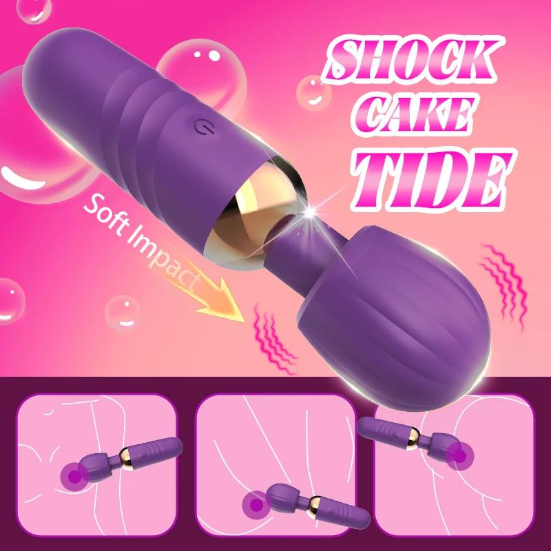 Powerful AV Vibrator  for Women Nipple Clitoris Stimulator Magic-Wand Dildo  G Spot  Massager Female Masturbator Adult Sex Toys