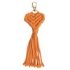 1Pcs Cute Car Keyring Handmade Macrame Heart Shaped Pendant Keychains For Women Wedding Gift