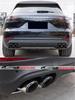 18-24 Year Porsche Cayenne Black Quad Exhaust Tailpipe Muffler Modification