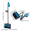 Rechargable Snow Shovel Foldable Brush Snow Blower 21V Battery Powered Snow Thrower with Adjustable