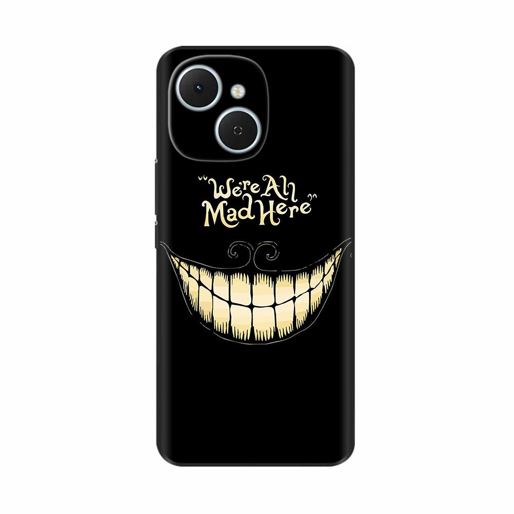 For Tecno Spark 40C Case Flowers Soft Silicone TPU Phone Cases For Tecno Spark 40C Shockproof Cool Wolf Flowers Protective Cover