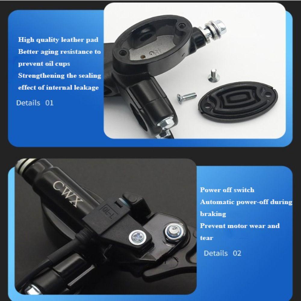 High Quality Black Electric Disc Brake Aluminum Alloy Universal Oil Brake 4 Styles Brake Pumps