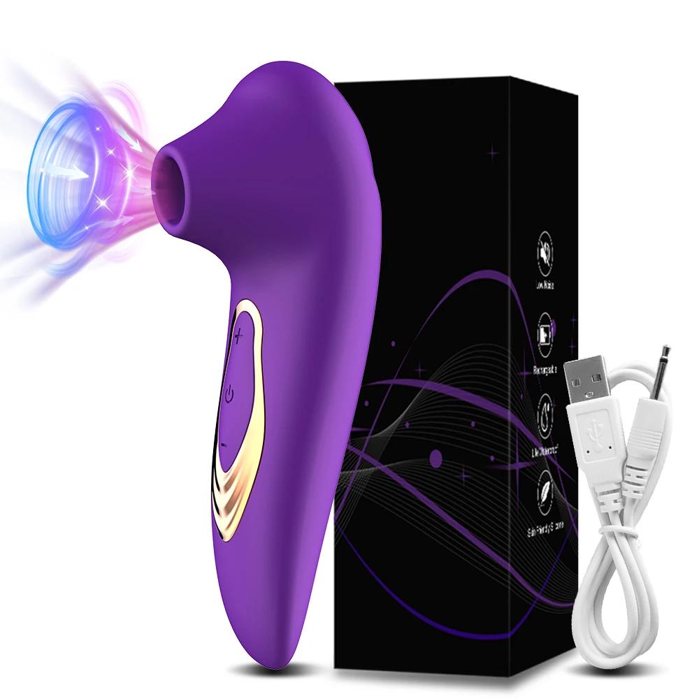 Kraftvoller Saugvibrator zum Klitorissaugen für Frauen Weibliche Brustwarze Oraler Klitorisstimulator Erotische Sexspielzeuge Waren für Erwachsene