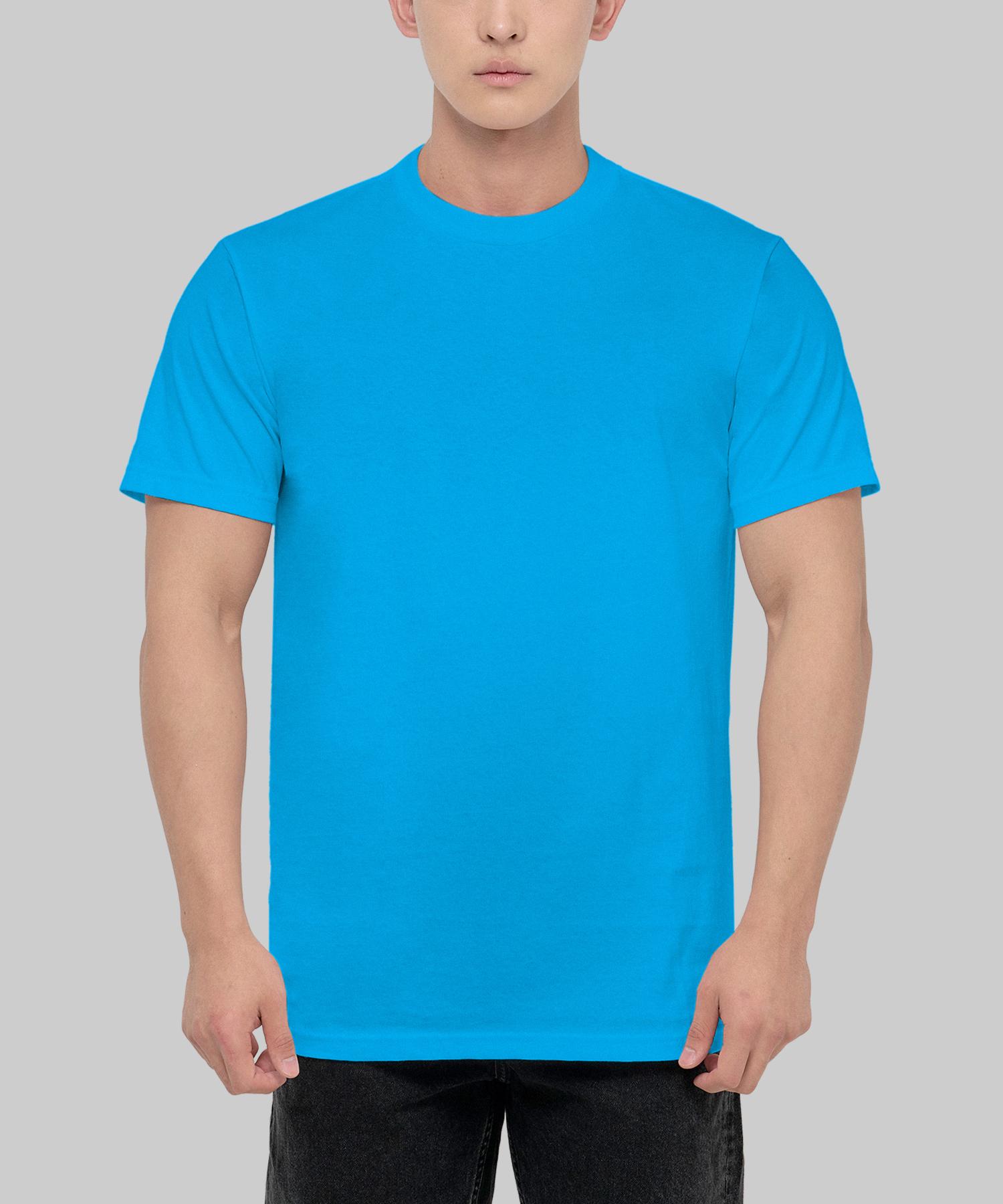 Shakawear 6.0Oz Active Plain Basic Short Sleeve T-Shirt_Turquoise 2Xl