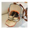 Fashion Contrast-color Diagonal Fitness Bag Large-capacity Travel Hand Luggage Light Outing Short Business