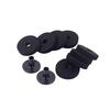 Pack Of 10 Quality Plastic Drum Felt Bottom Covers Replacement Set For Enhanced Vibration Dampening And Great Stability