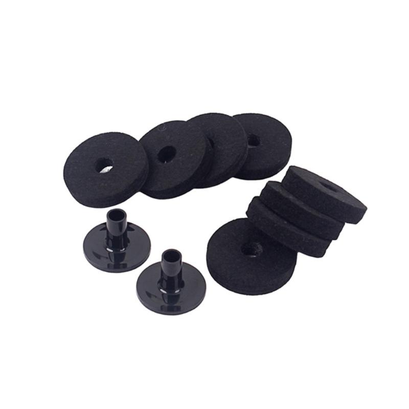 Pack Of 10 Quality Plastic Drum Felt Bottom Covers Replacement Set For Enhanced Vibration Dampening And Great Stability