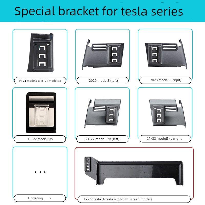 Tesla Model3/Y/S/X Mobile Phone Car Holder, Dedicated for the Vehicle, with Wireless Charging and Navigation Support