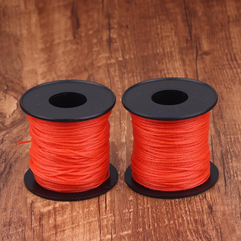 50M/Rolle Rote Markierungs-Bauleine Maurerleine Garten-Basteldraht Camping Kletter-Campingseil Wander-Wäscheleine·